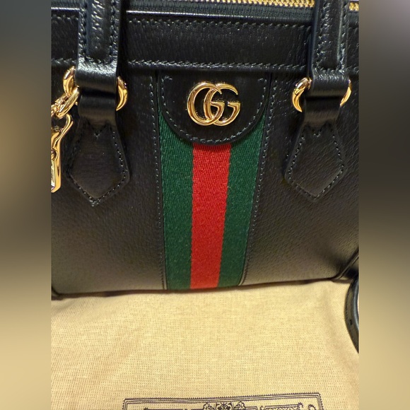Genuine Gucci Black Ophidia Tote Handbag - Picture 16 of 16